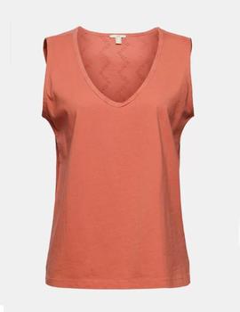 Camiseta Esprit coral