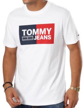 Camiseta Tommy Jeans Essential Split blanco