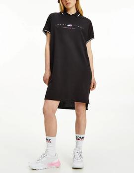 Vestido Tommy Jeans oversize negro