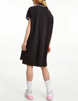 Vestido Tommy Jeans oversize negro