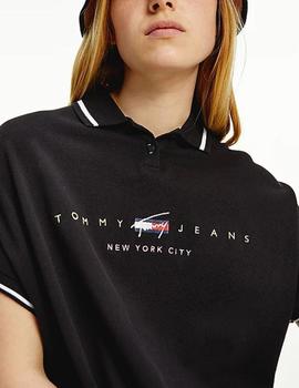 Vestido Tommy Jeans oversize negro