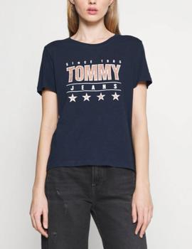 Camiseta Tommy Jeans logo azul