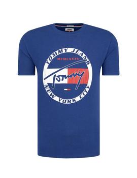 Camiseta Tommy Jeans logo azul