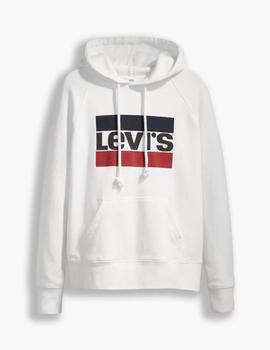 Sudadera Levis Graphic relaxed blanco