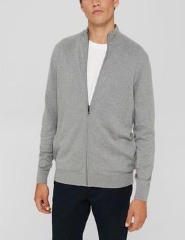 Chaqueta Esprit cremallera gris