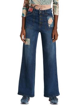 Pantalón vaquero Desigual Denim Patch azul