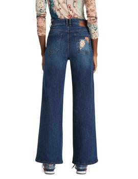 Pantalón vaquero Desigual Denim Patch azul