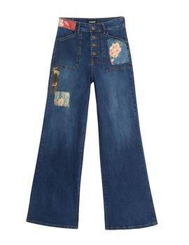 Pantalón vaquero Desigual Denim Patch azul