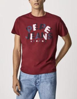 Camiseta Pepe Jeans Raphael burdeos