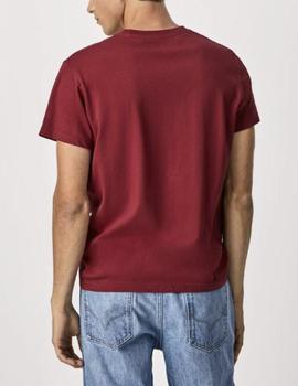 Camiseta Pepe Jeans Raphael burdeos