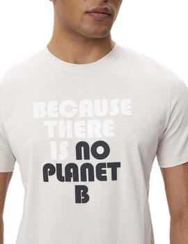 Camiseta Ecoalf No Planet B blanco