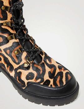 Bota Desigual Biker Leopard camel