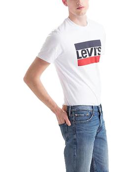 Camiseta Levis logo blanco