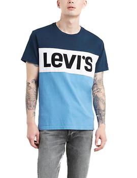 Camiseta Levis Colorblock azul