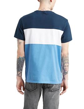 Camiseta Levis Colorblock azul