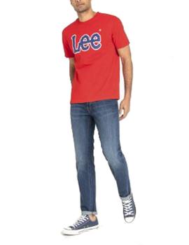 Camiseta Lee logo rojo