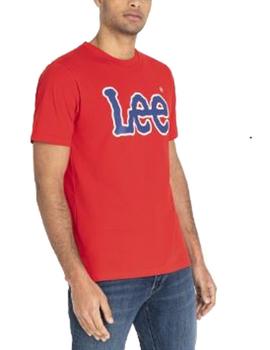 Camiseta Lee logo rojo