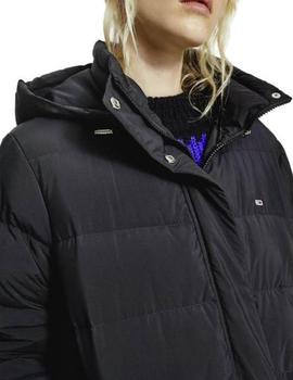 Abrigo Tommy Jeans acolchado negro