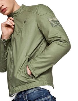 Cazadora Pepe Jeans Notch verde