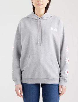 Sudadera Levis capucha gris