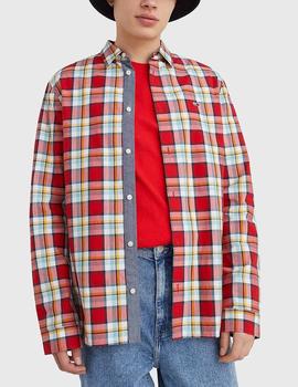 Camisa Tommy Jeans cuadros rojo