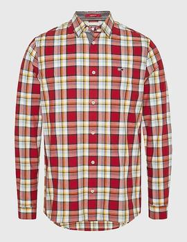 Camisa Tommy Jeans cuadros rojo