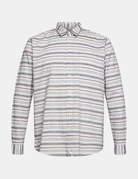 Camisa Esprit lino rayas multi