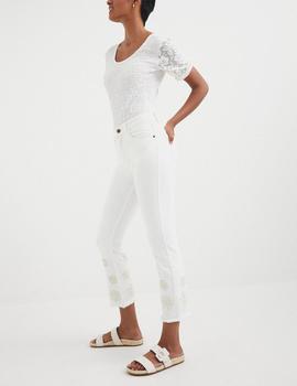 Pantalón vaquero Desigual Gala blanco