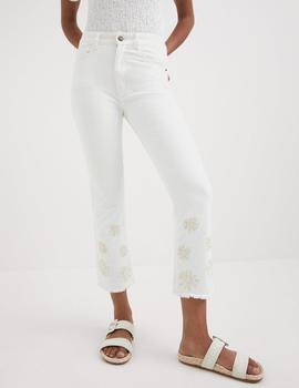 Pantalón vaquero Desigual Gala blanco