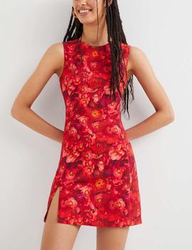 Vestido Desigual Amapola rojo