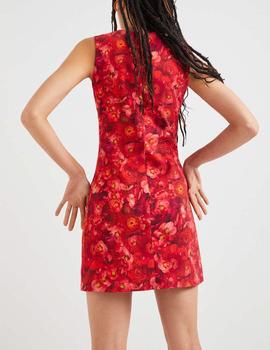 Vestido Desigual Amapola rojo