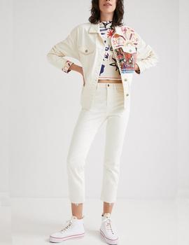 Chaqueta vaquera Desigual oversize Bombay blanco