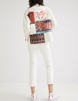 Chaqueta vaquera Desigual oversize Bombay blanco