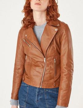 Cazadora Naf Naf piel camel