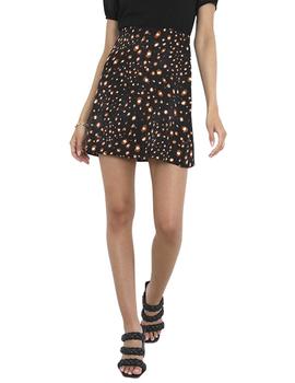 Minifalda Brave Soul estampada negro