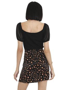 Minifalda Brave Soul estampada negro