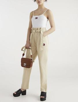 Pantalón Tommy Jeans Mom beige