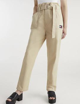 Pantalón Tommy Jeans Mom beige