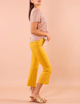 Pantalón Mimi Mua cropped ocre