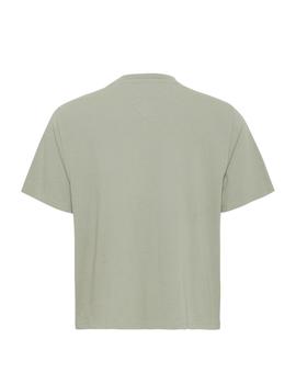 Camiseta Tommy Jeans logo verde