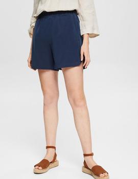 Short Esprit tencel marino