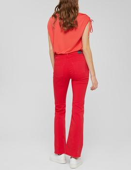 Pantalón vaquero Esprit bootcut rojo