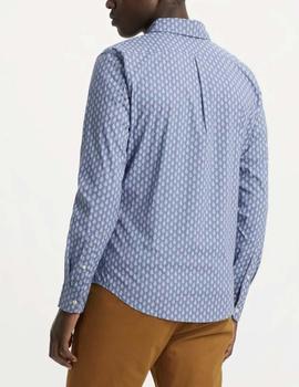 Camisa Dockers microestampada azul