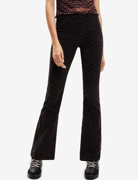 Pantalón Desigual pana estampado retro