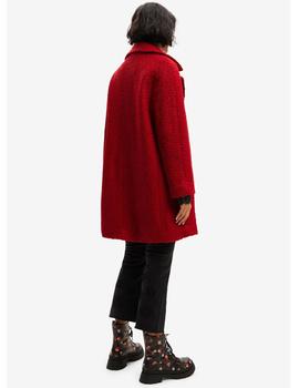 Abrigo Desigual London rojo