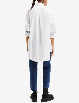 Camisa Desigual Liz oversize blanco