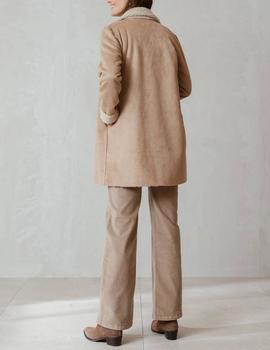 Abrigo pelliza Indi&Cold reversible beige