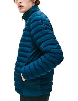 Chaqueta Lacoste acolchada plegable azul