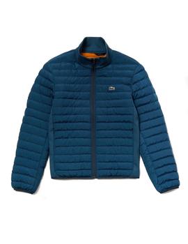 Chaqueta Lacoste acolchada plegable azul