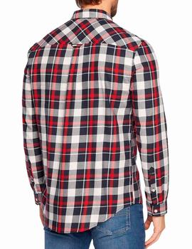 Camisa Tommy Jeans cuadros rojo